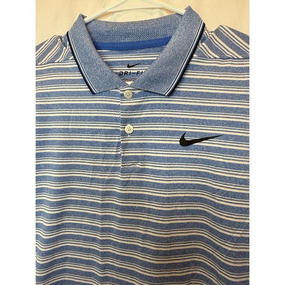 Nike Other - Nike Vapor Blue Stripe Performance Golf Polo Shirt Small TALL CK4744-402‎ NWOT